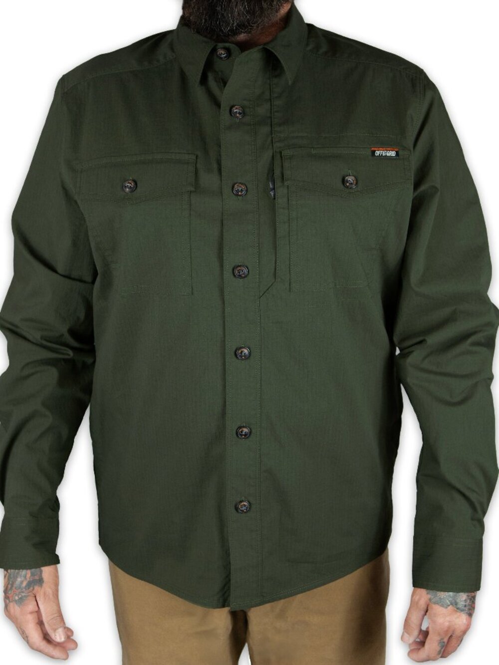 Off The Grid Surplus Echo Bravo LS Shirt - Army
